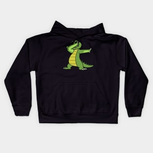 Dabbing Gator Kids Hoodie